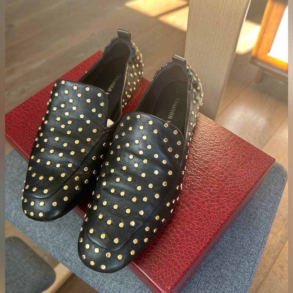 Tamara Mellon Stow Stud 10 Nappa size 6.5/36.5 - Picture 6 of 15